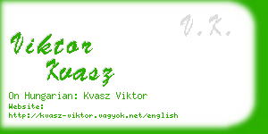 viktor kvasz business card